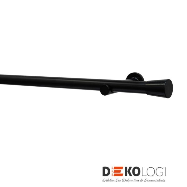 Gardinenstangen-Set Korfu Ø 28 mm – Schwarz