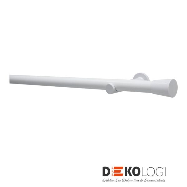 Gardinenstangen-Set Korfu Ø 28 mm – Weiß