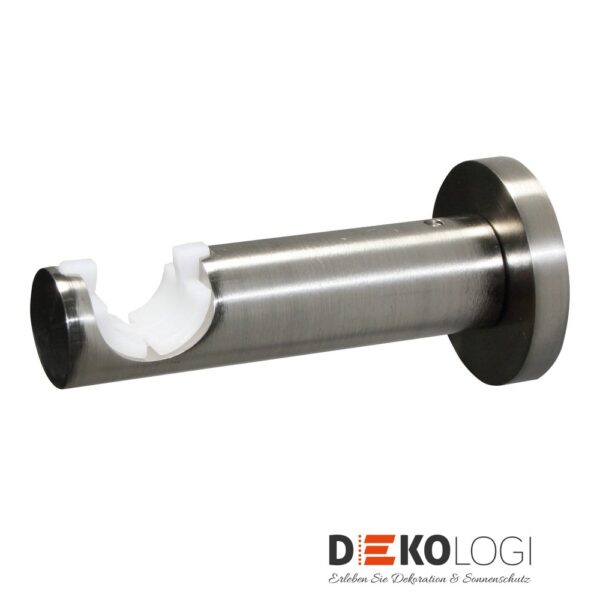 Gardinenstangen-Set Kreta Ø 16/19 mm – Edelstahl-Optik