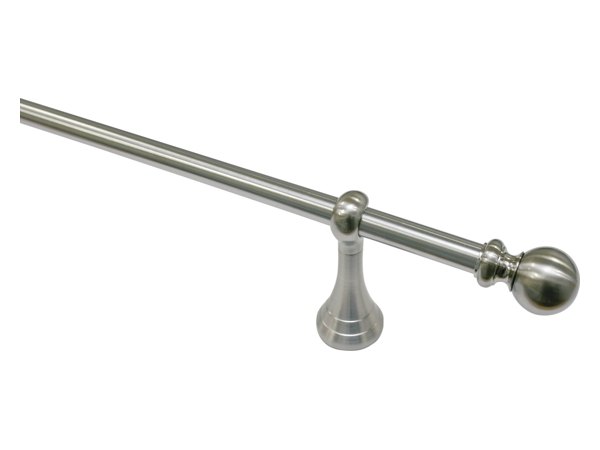 Gardinenstangen-Set Polaris in Edelstahl-Optik
