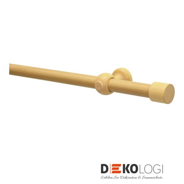 Gardinenstangen-Set Shorty Ø 25 mm – Buche