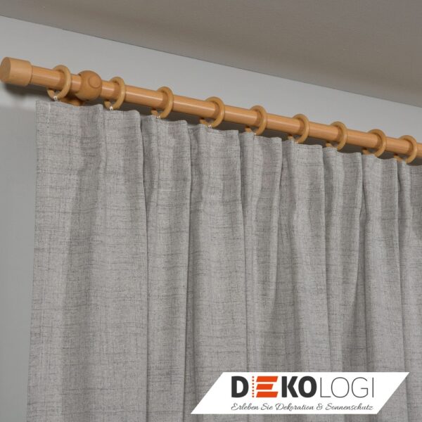 Gardinenstangen-Set Shorty Ø 25 mm – Buche