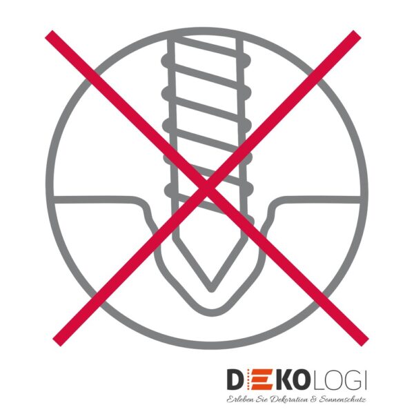 Klebehaken für Vitragestange universal – Weiß