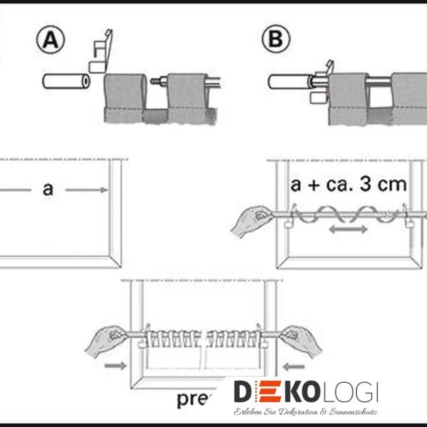 Klemmstange Press&Go Kugel Ø 8/10 mm – Weiß