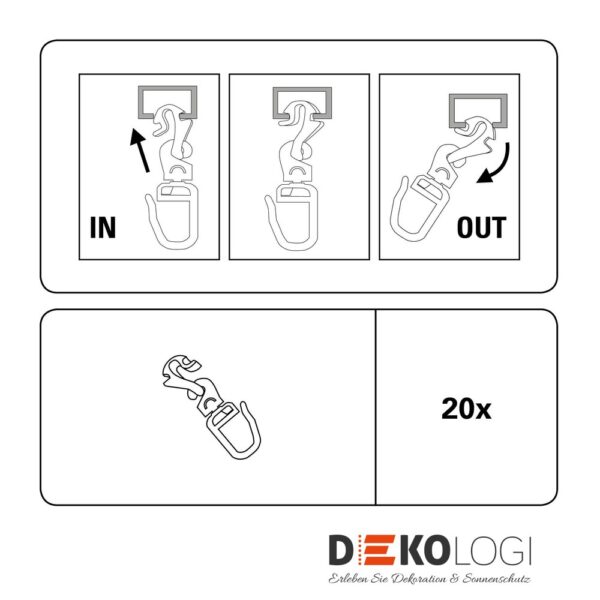 Klick In-Out Gleiter – Weiß