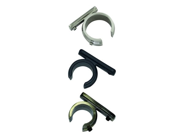 Ring-Adapter für Universal Wandträger Memphis Ø 16 mm in Edelstahl-Optik, Schwarz-Matt und Messing-Antik