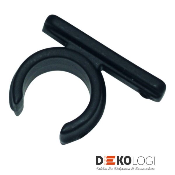 Ring-Adapter für Universal Wandträger Memphis Ø 16 mm – Schwarz-Matt