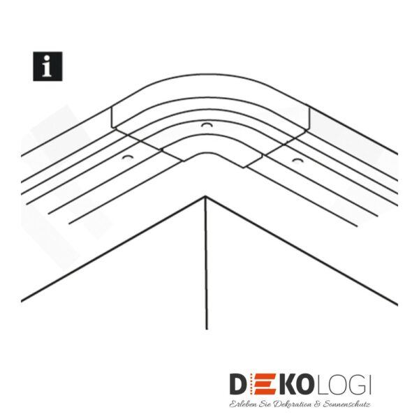 Rundbogen für Verlängerung GE/GK – Weiß GE3 & GK3