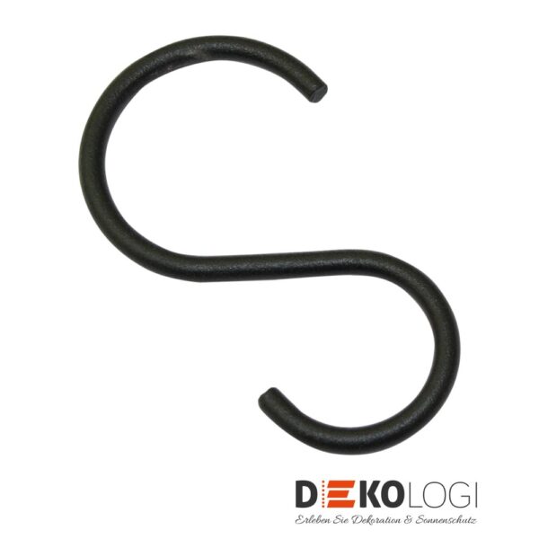 S-Haken Industrial Home für Ø 25 mm – Schwarz