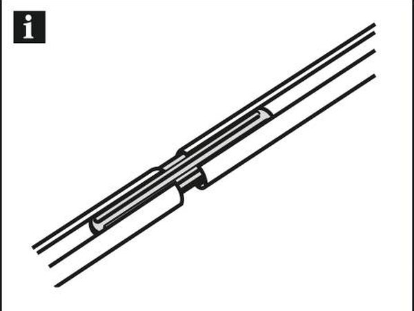 Schienenverbinder für Alu-Vorhangschiene 13 mm Montage