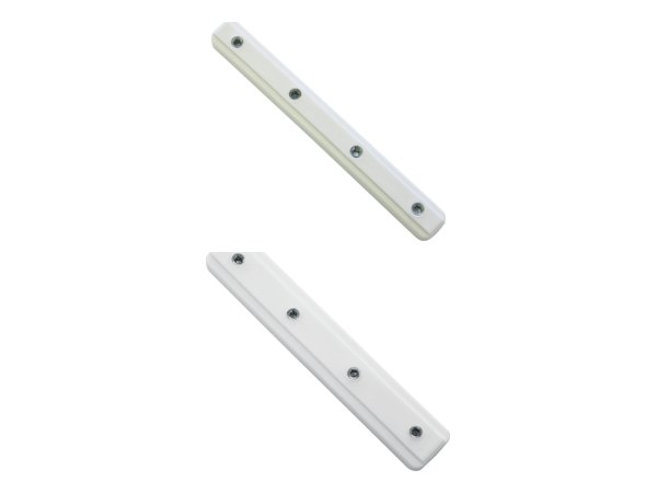 Schienenverbinder für Alu-Vorhangschiene 7 mm in Weiß