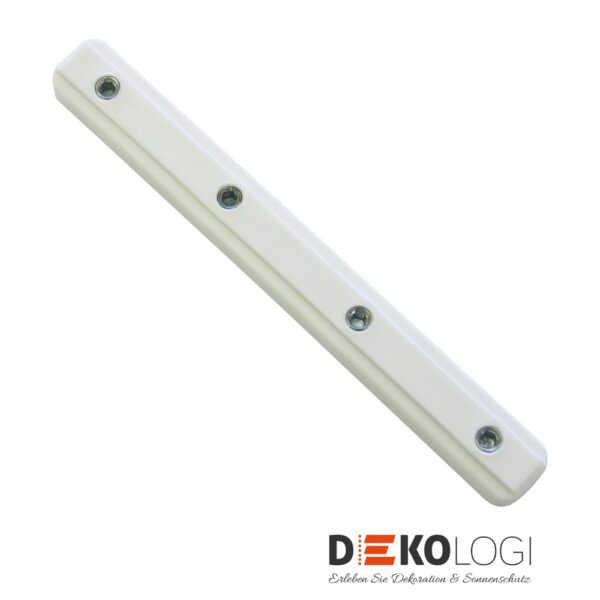 Schienenverbinder für Alu-Vorhangschiene 7 mm – Weiß 1-Lauf & 3-Lauf