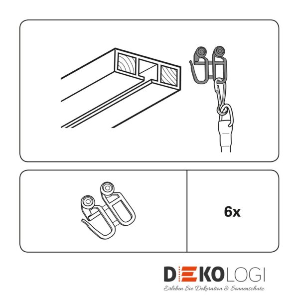 Schleuderstab-Rollringe – Weiß