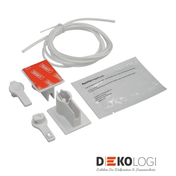 Seilspannvitrage zum Kleben Ø 2,2 mm – Weiß
