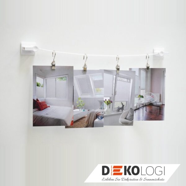 Seilspannvitrage zum Kleben Ø 2,2 mm – Weiß