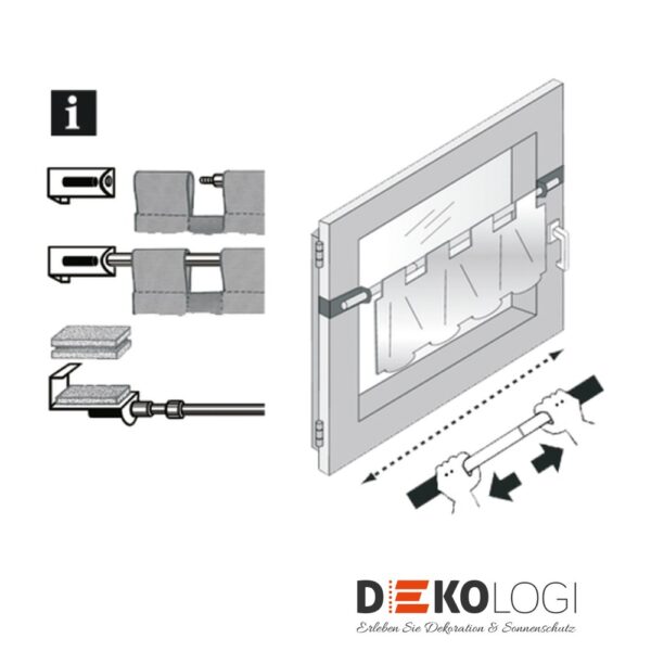 Spannvitrage Ø 7/9 mm – Weiß