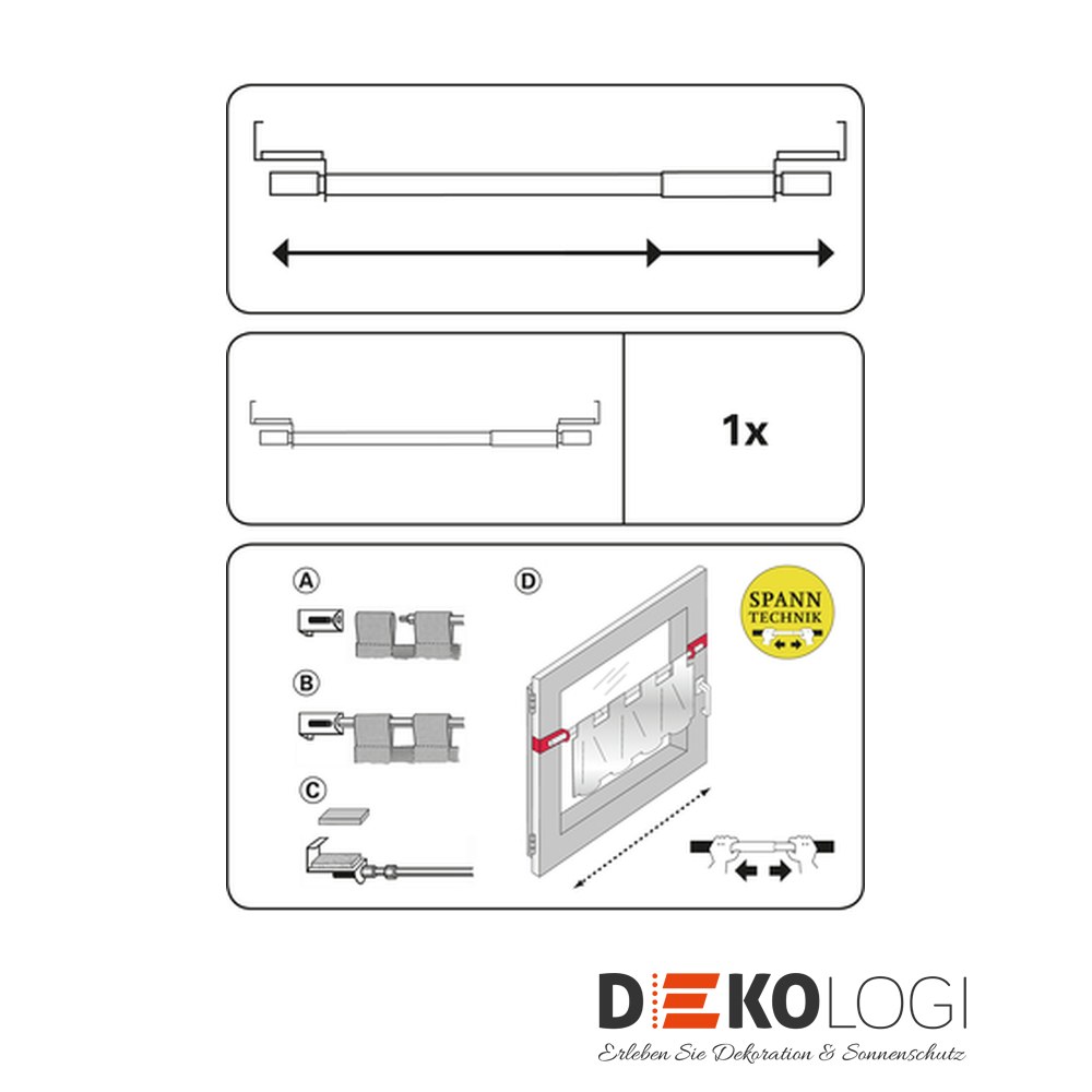 Spannvitrage Ø 7/9 mm – Weiß