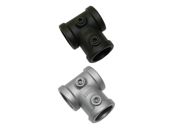 T-Stück Industrial Home Ø 25 mm in Schwarz und Silber