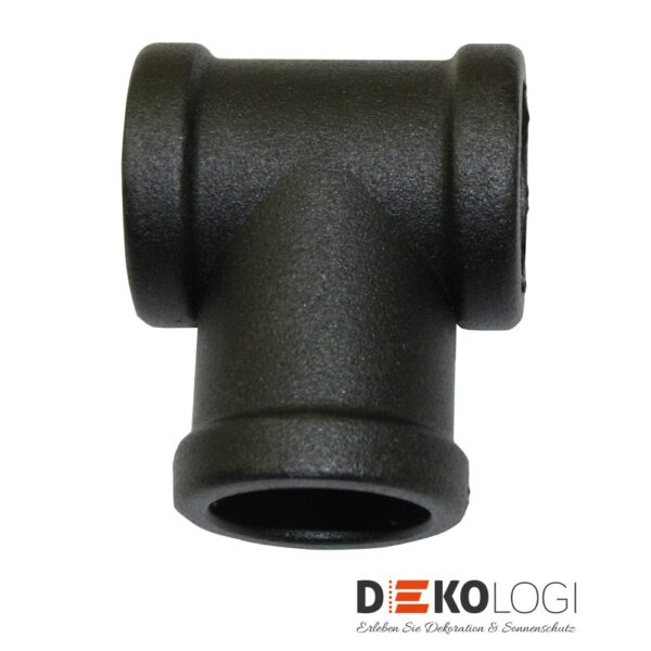 T-Stück Industrial Home Ø 25 mm – Schwarz