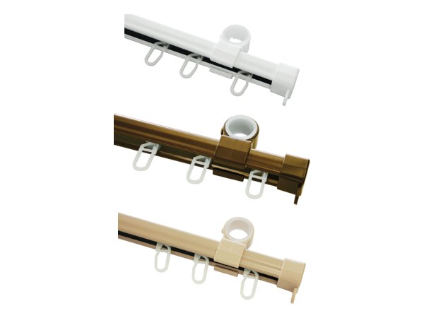U-Laufschiene in Weiß, Bronze und Beige