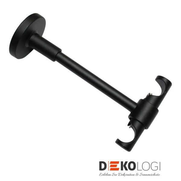 Universal Deckenträger Memphis für Ø 16 mm – Schwarz-Matt