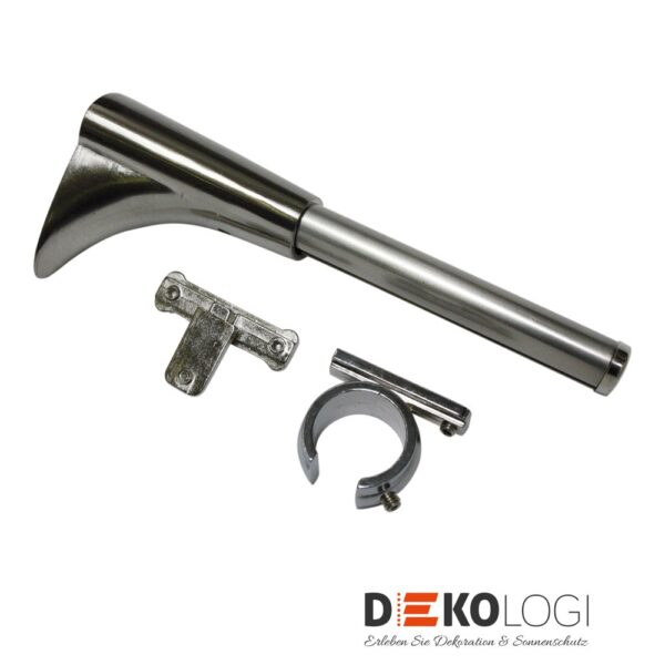 Universal Wandträger Chicago für Ø 20 mm – Edelstahl-Optik