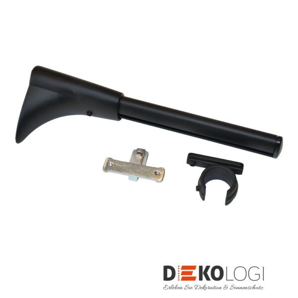 Universal Wandträger Chicago für Ø 20 mm – Schwarz-Matt