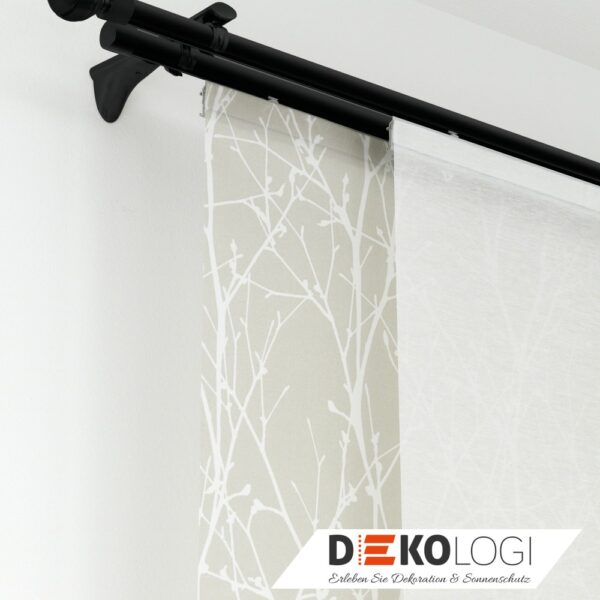 Universal Wandträger Chicago für Ø 20 mm – Schwarz-Matt