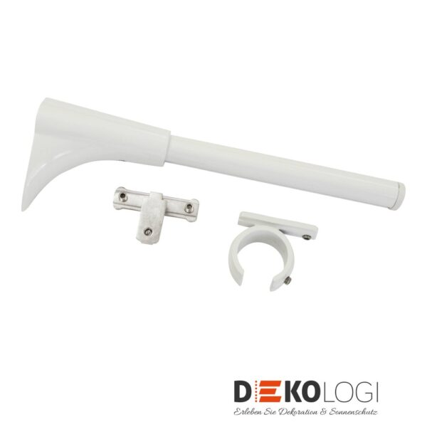 Universal Wandträger Chicago für Ø 20 mm – Weiß
