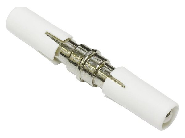 Verbinder für Gardinenstange Ø 12 mm in Weiß