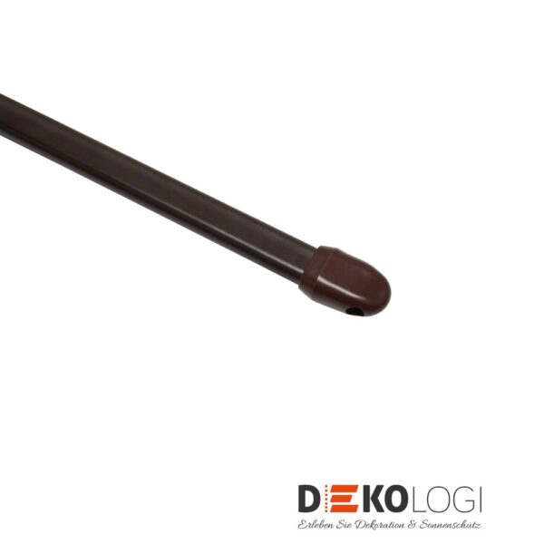 Vitragestange flachoval 11 mm – Braun