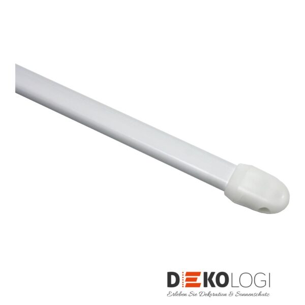 Vitragestange flachoval 11 mm – Weiß