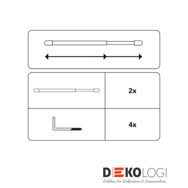 Vitragestange flachoval 11 mm – Weiß