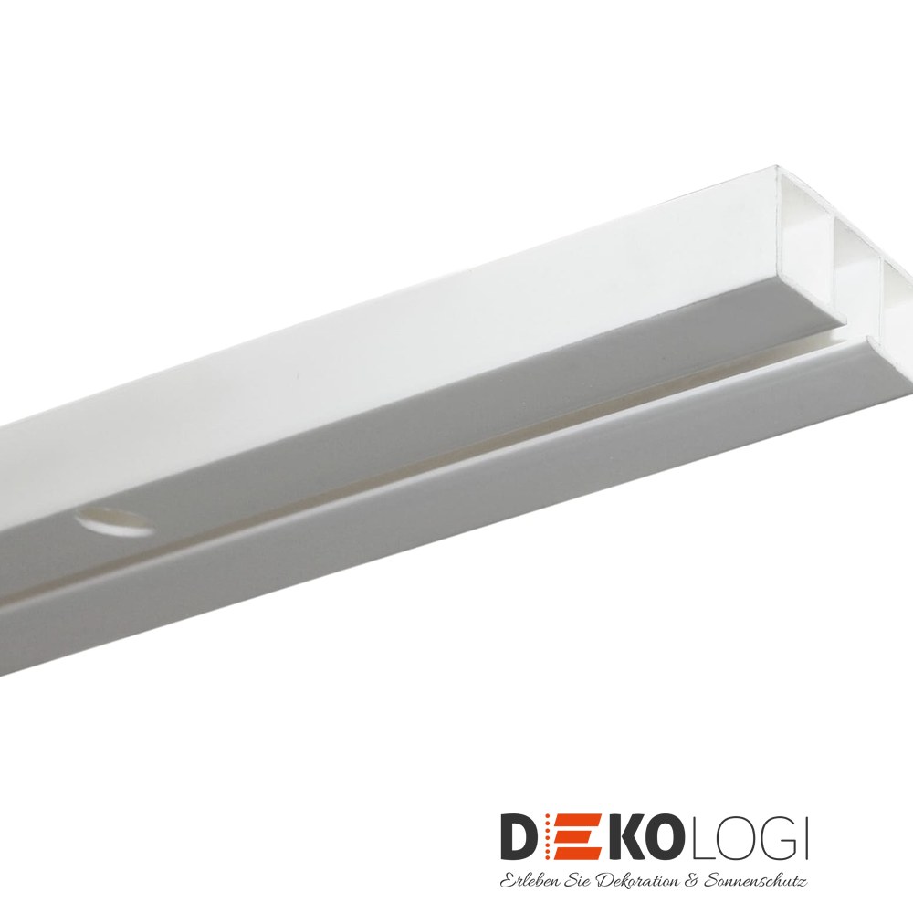 Vorhangschiene Slim Line – Weiß 1-Lauf