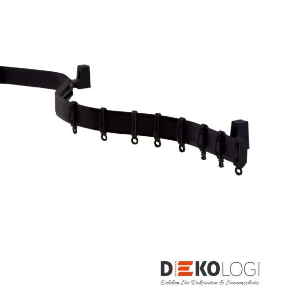 Vorhangschienen-Set Flexline – Schwarz