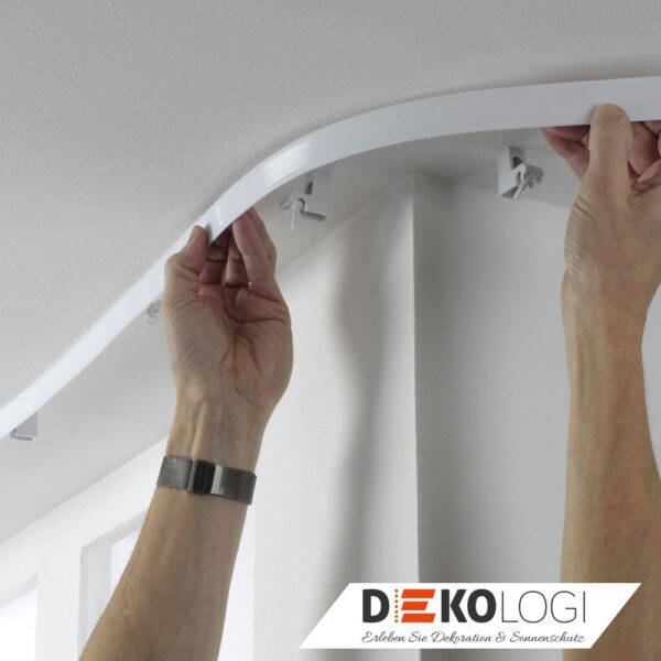 Vorhangschienen-Set Flexline – Weiß