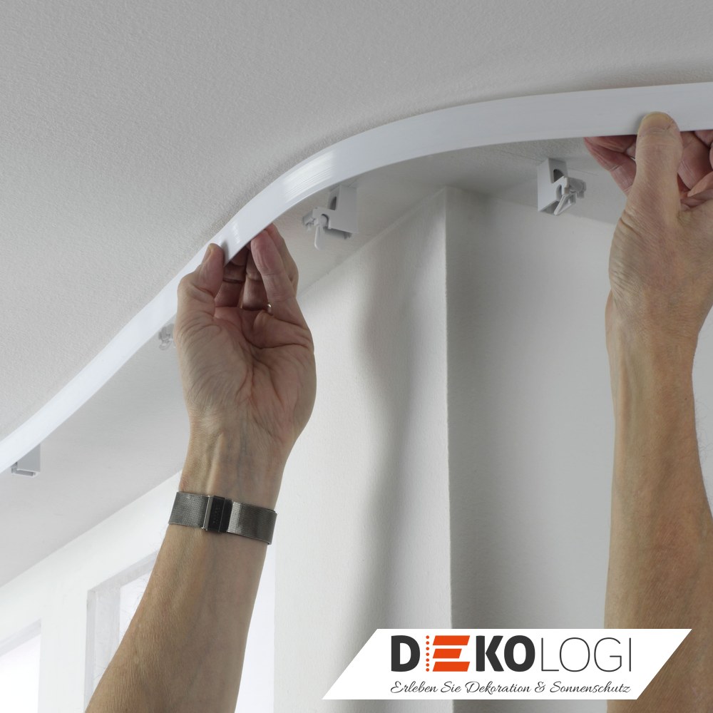 Vorhangschienen-Set Flexline – Weiß