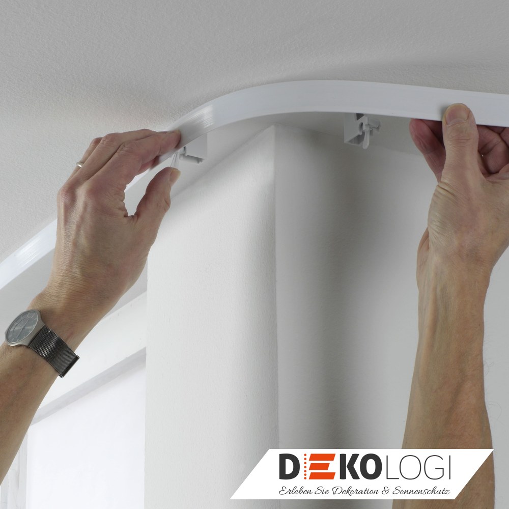 Vorhangschienen-Set Flexline – Weiß