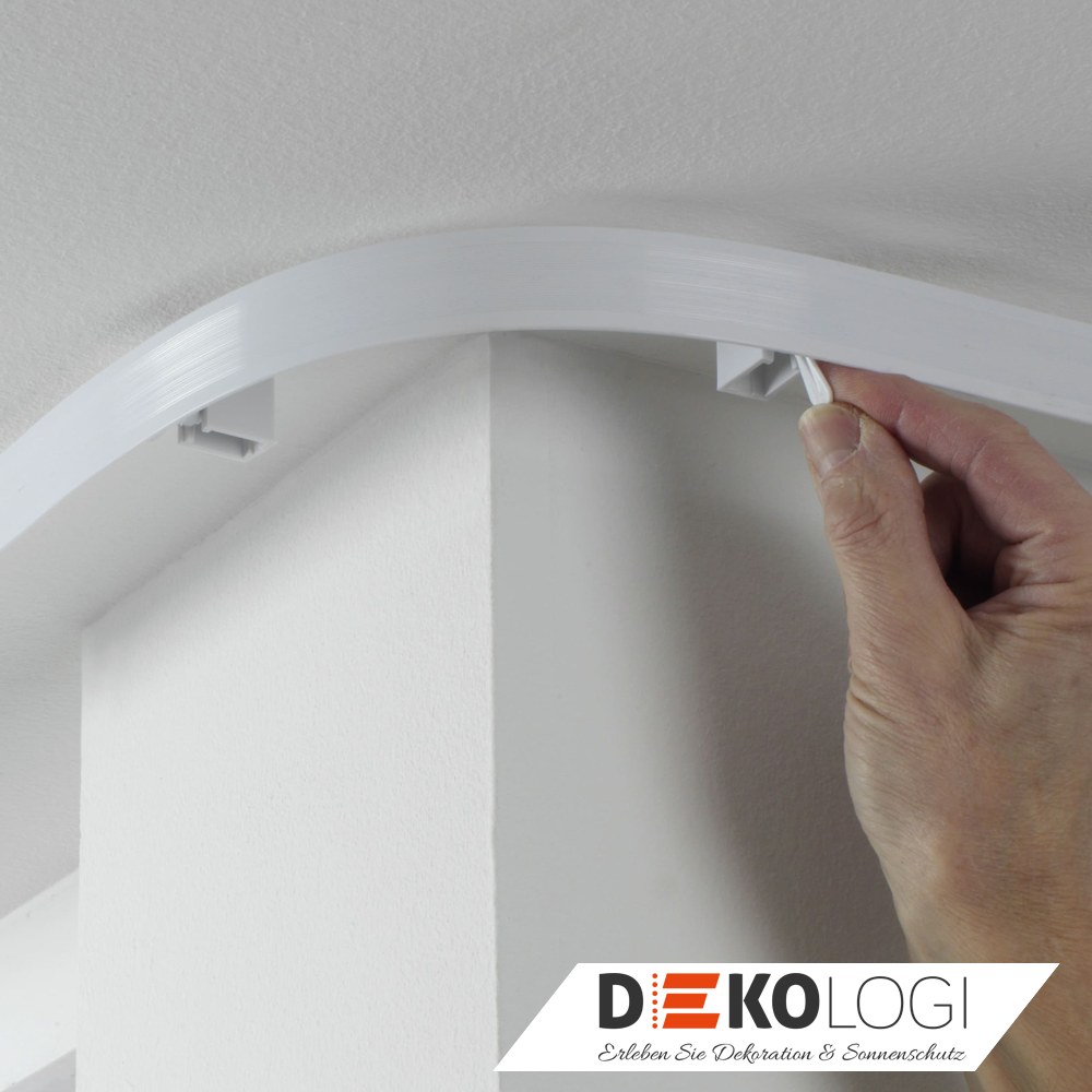 Vorhangschienen-Set Flexline – Weiß