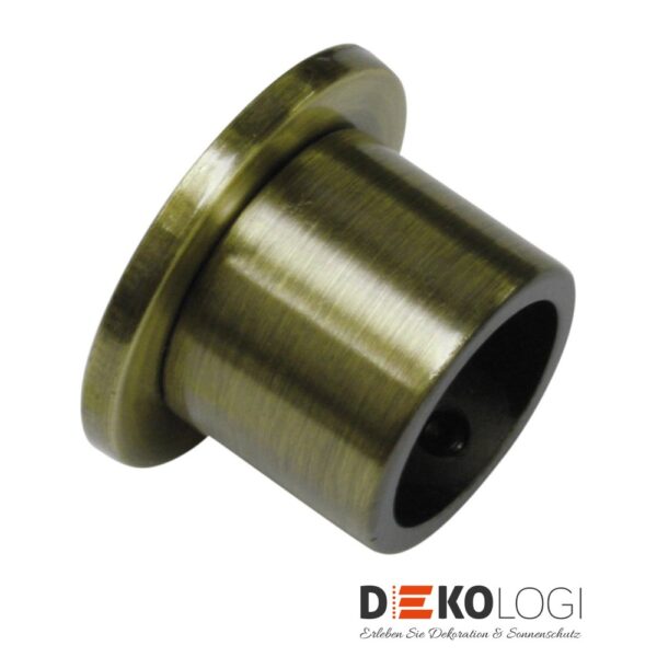 Wandlager Europa für Ø 19 mm – Messing-Antik