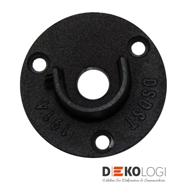 Wandlager Industrial Home für Ø 25 mm – Schwarz