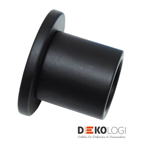 Wandlager Memphis für Ø 16 mm – Schwarz-Matt