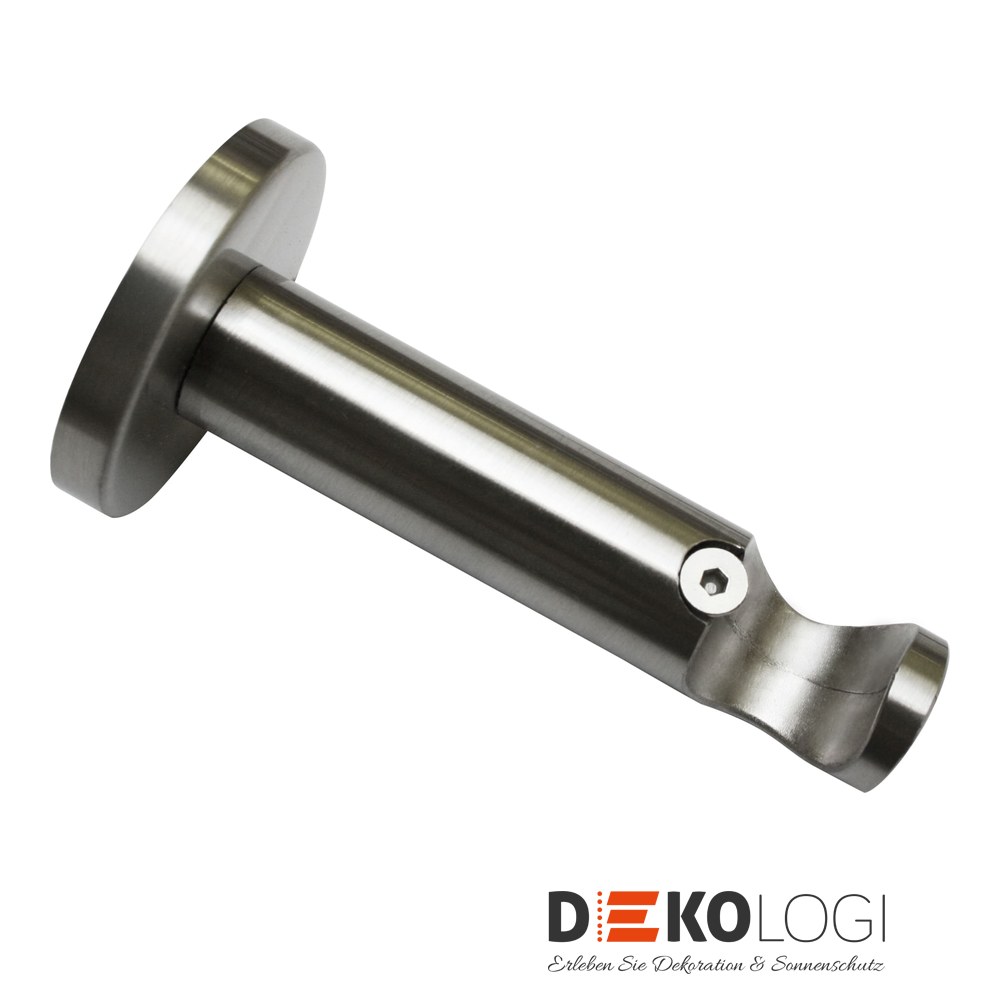 Wandträger Chicago offen für Ø 20 mm – Edelstahl-Optik