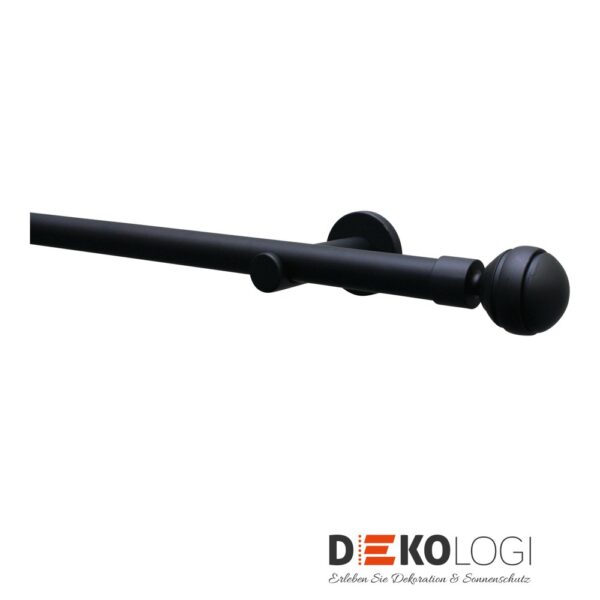 Wandträger Chicago offen für Ø 20 mm – Schwarz-Matt
