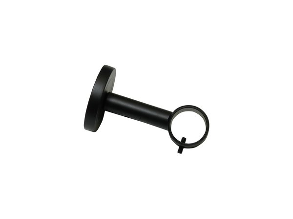 Wandträger Denver geschlossen für Ø 25 mm in Schwarz