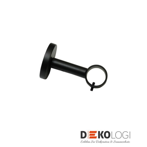 Wandträger Denver geschlossen für Ø 25 mm – Schwarz