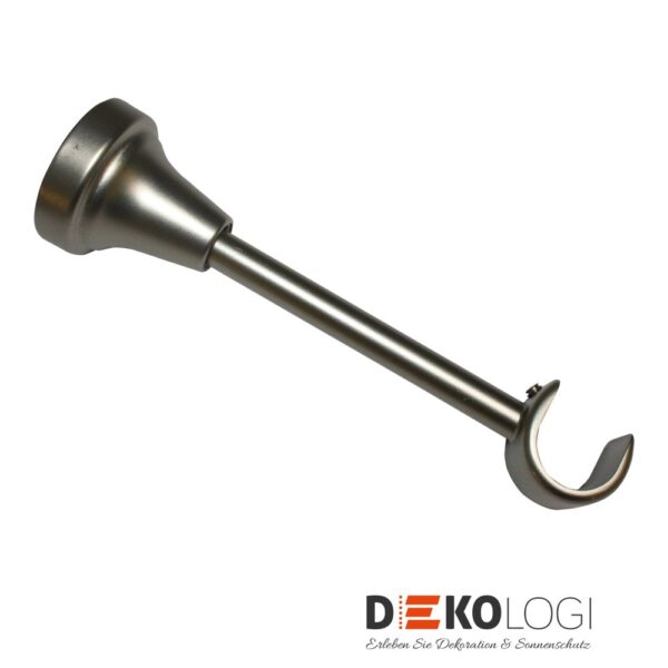 Wandträger Europa offen für Ø 19 mm – Silber-Satin
