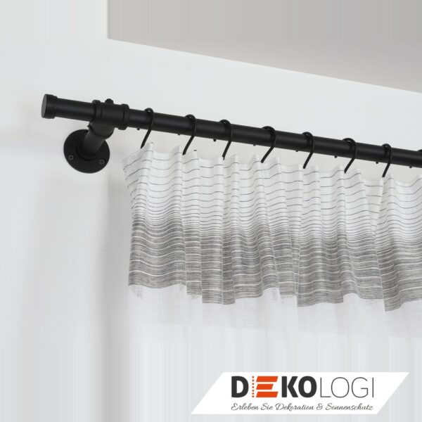 Wandträger Industrial Home für Ø 25 mm – Schwarz