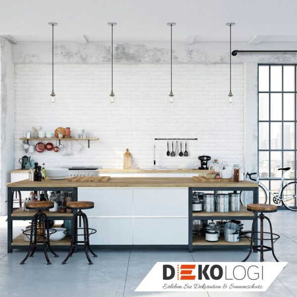 Wandträger Industrial Home für Ø 25 mm – Schwarz