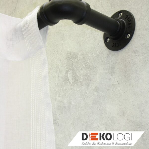 Wandträger Industrial Home für Ø 25 mm – Schwarz